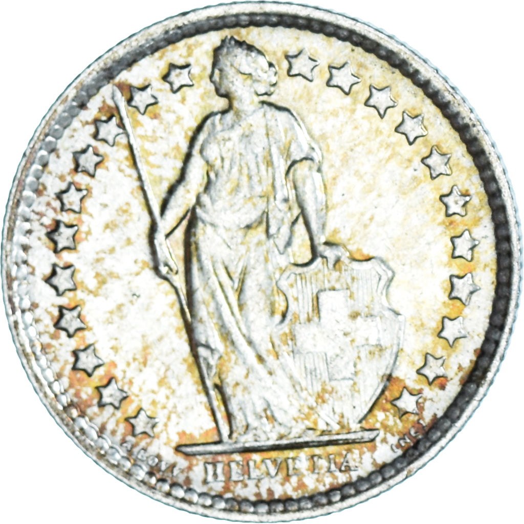 Coin, Switzerland, 1/2 Franc, 1964