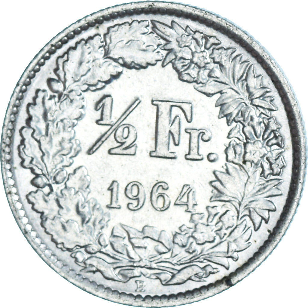 Coin, Switzerland, 1/2 Franc, 1964