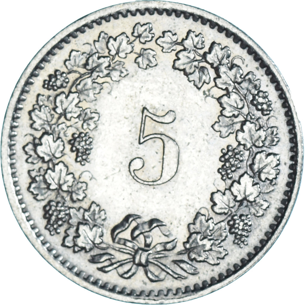 Coin, Switzerland, 5 Rappen, 1976