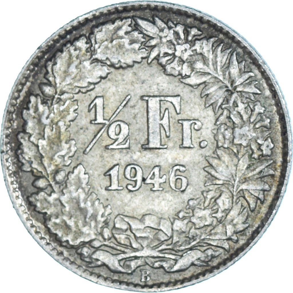 Moneta, Szwajcaria, 1/2 Franc, 1946