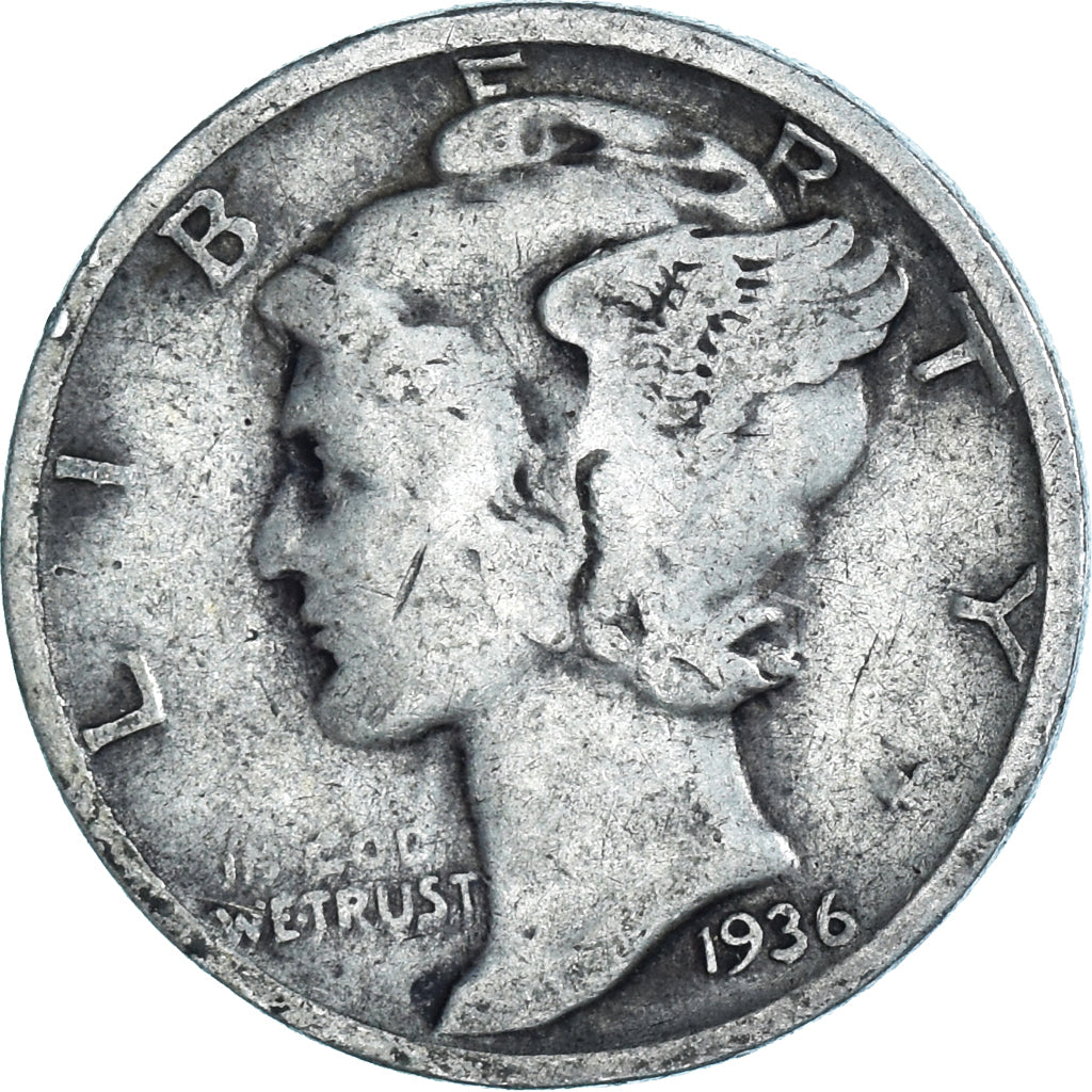 Moeda, Estados Unidos da América, Dime, 1936