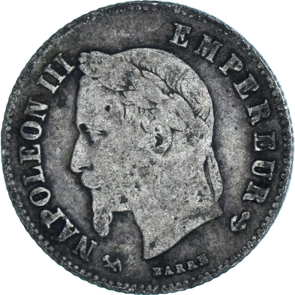 Moneda, Francia, 20 Centimes, 1866