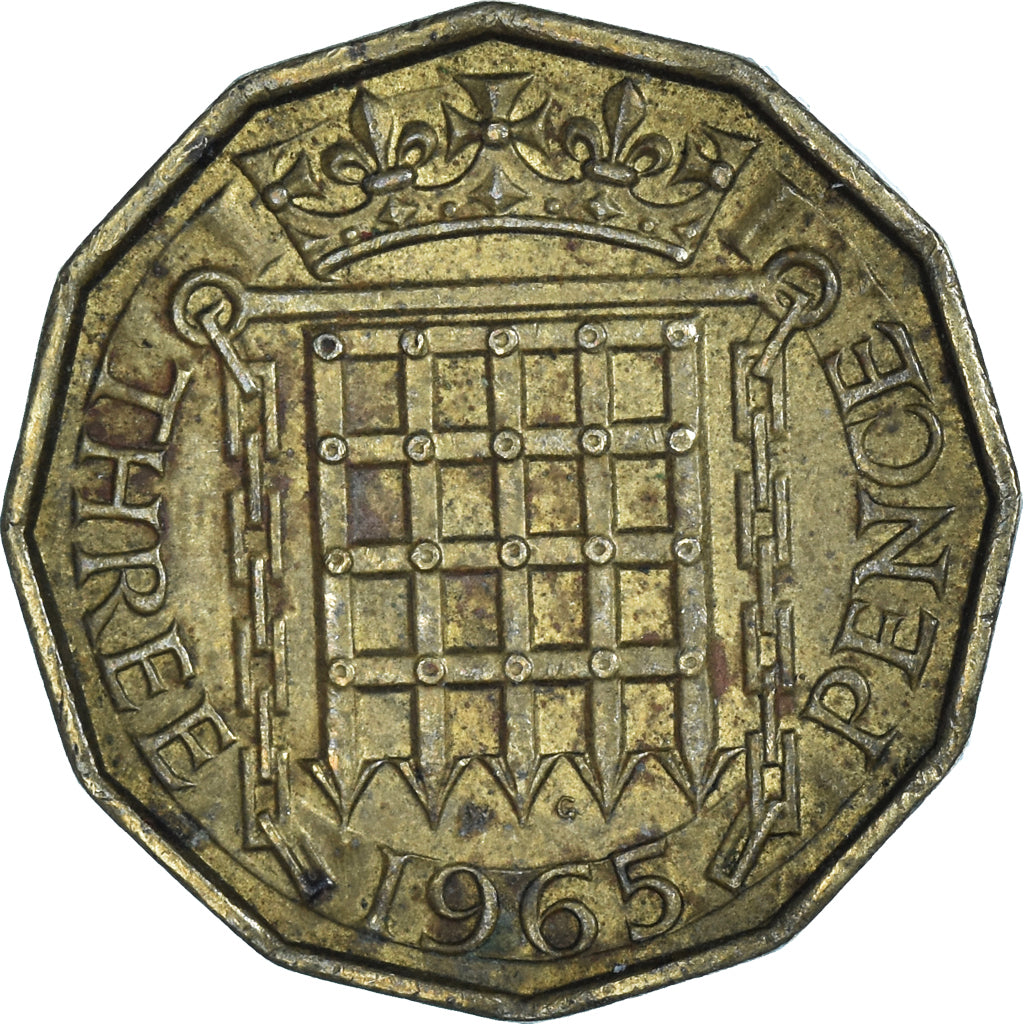 Moneda, Gran Bretaña, 6 Pence, 1965