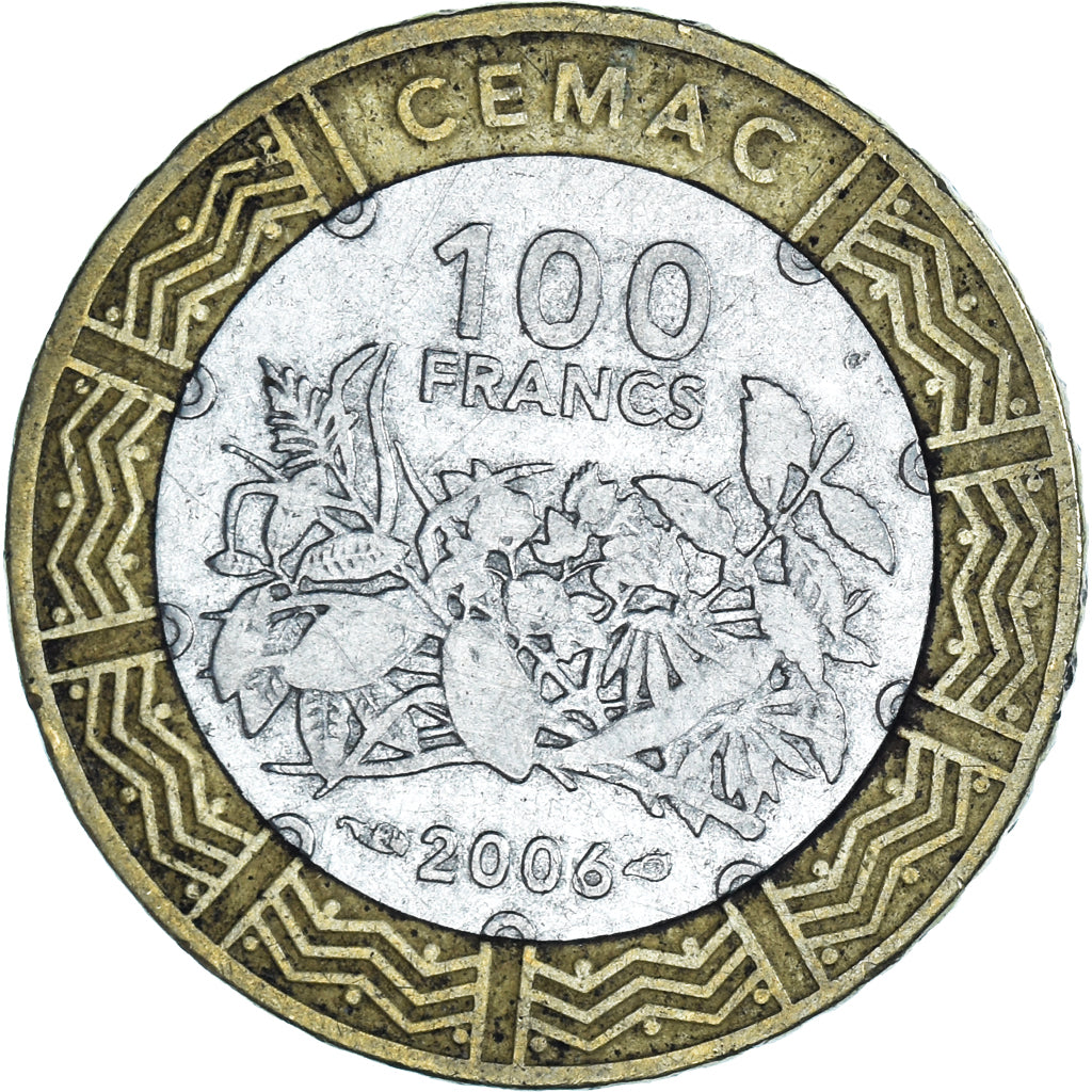 Coin, Central African States, 100 Francs, 2006
