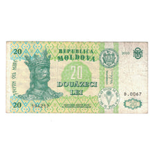 Billet, Moldavie, 20 Lei, 2010, KM:13i, TB