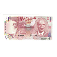 Biljet, Malawi, 1 Kwacha, 1992, 1992-05-01, KM:23b, NIEUW