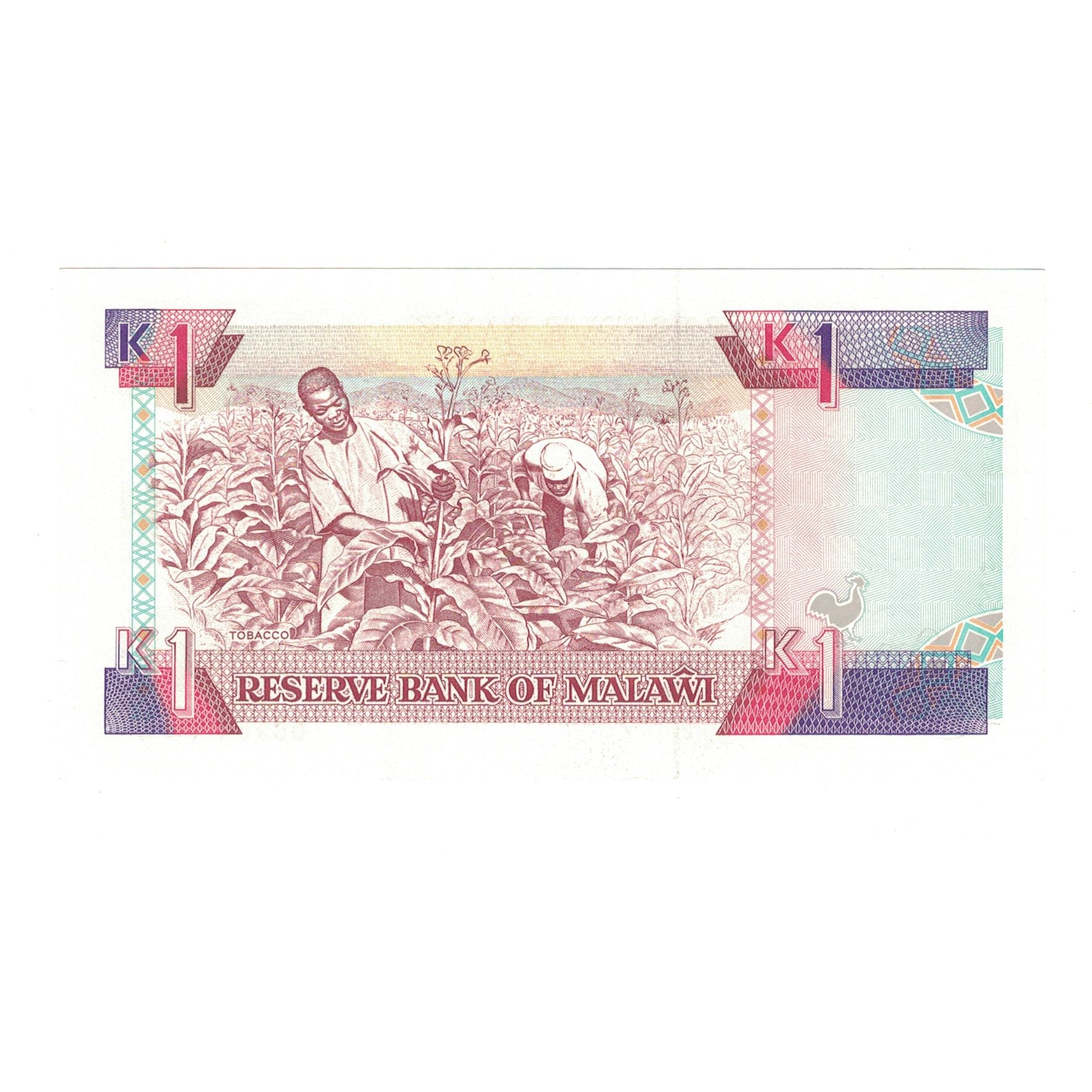 Biljet, Malawi, 1 Kwacha, 1992, 1992-05-01, KM:23b, NIEUW