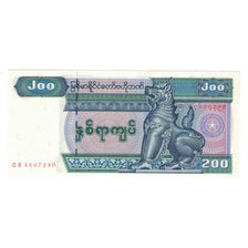 Banknote, Myanmar, 200 Kyats, KM:75a, UNC(65-70)