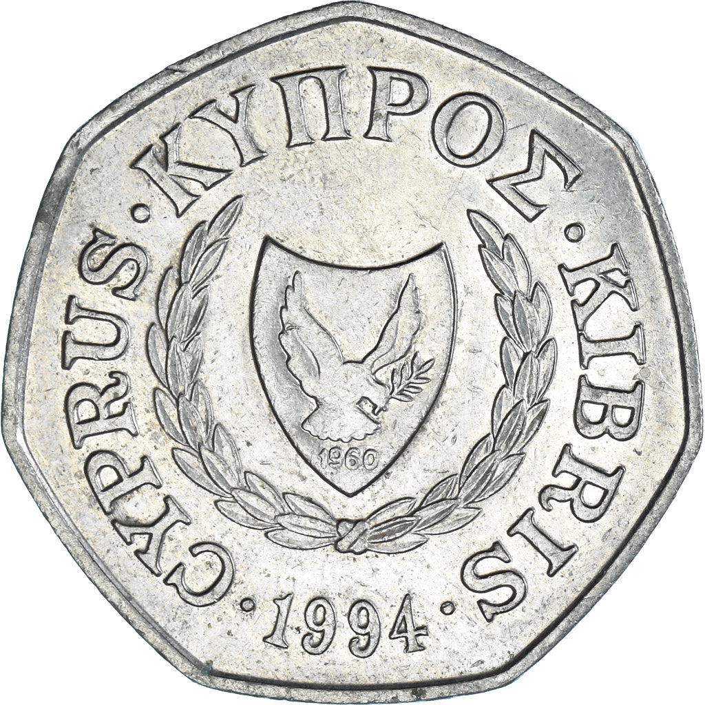 Moneta, Cipro, 50 Cents, 1994