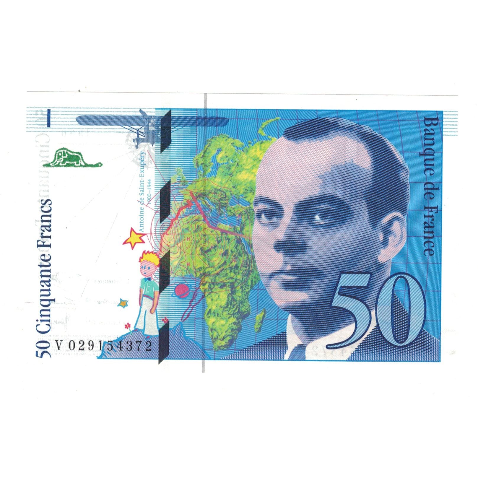 Frankreich, 50 Francs, St Exupéry, 1996, V029154372, UNZ, Fayette:73.2