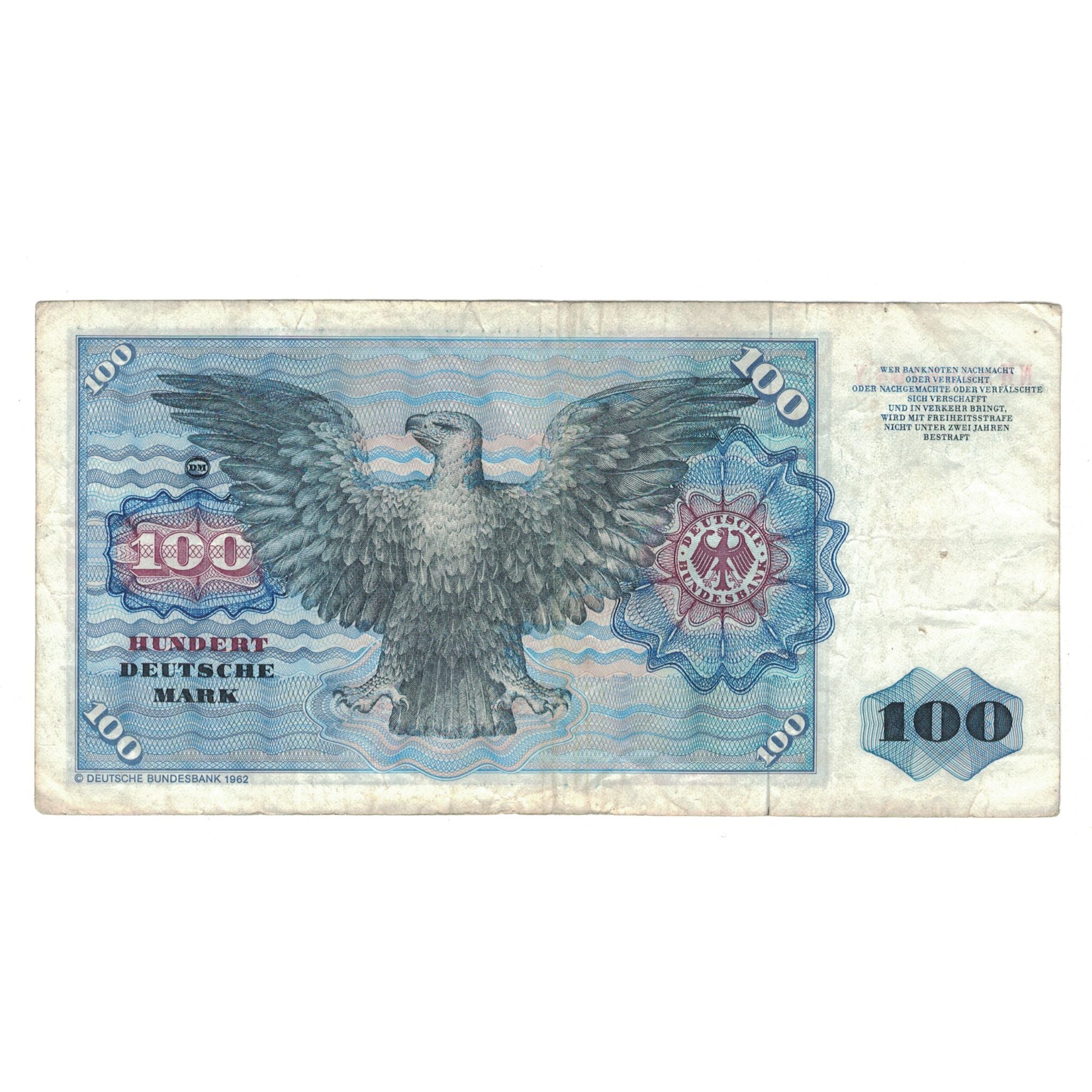 Billet, République fédérale allemande, 100 Deutsche Mark, 1980, 1980-01-02