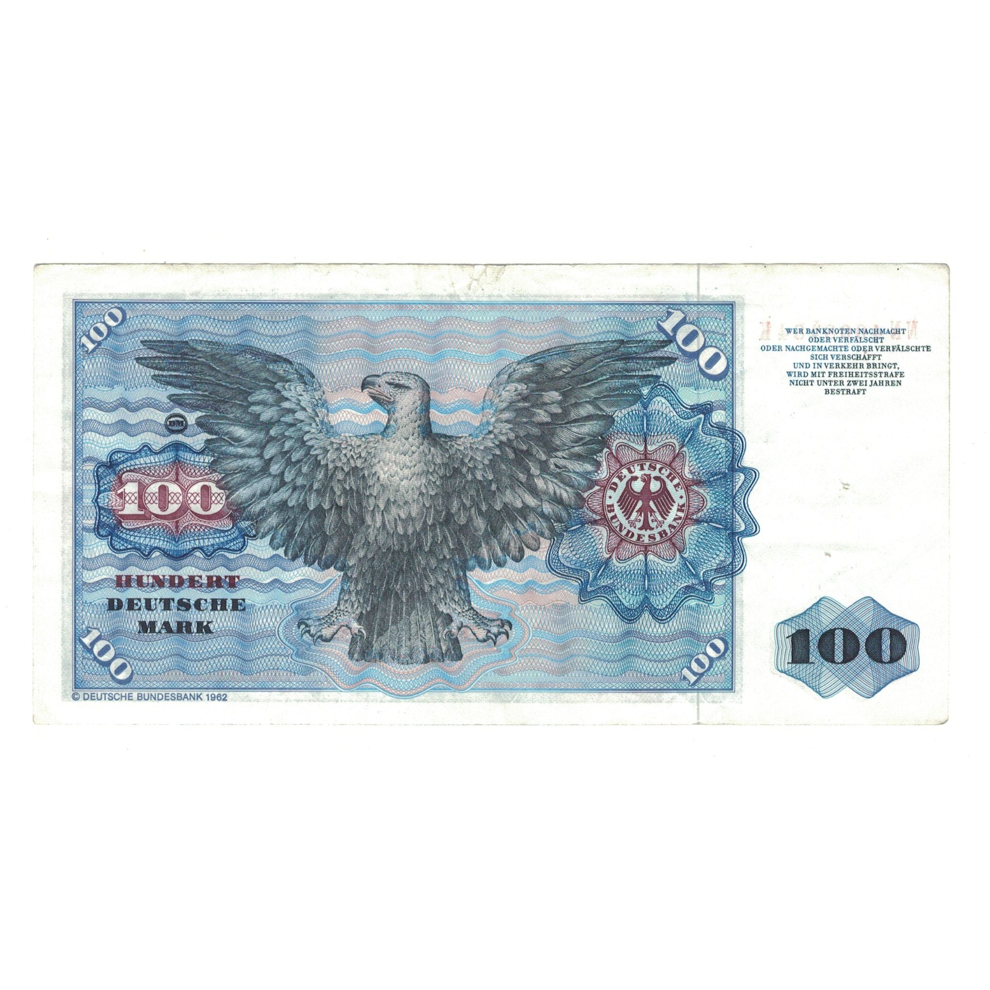 Biljet, Federale Duitse Republiek, 100 Deutsche Mark, 1980, 1980-01-02, KM:34d