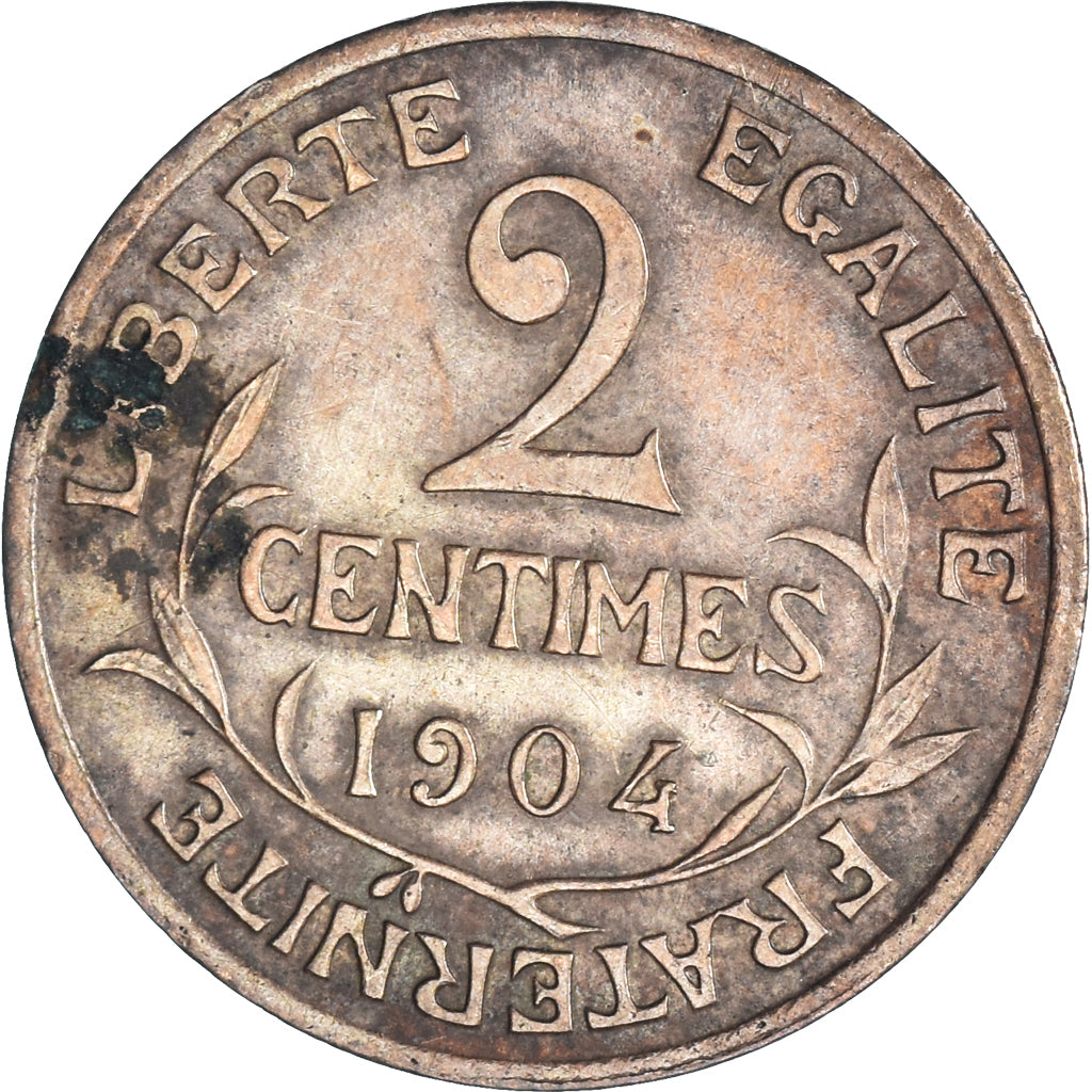 Coin, France, 2 Centimes, 1904