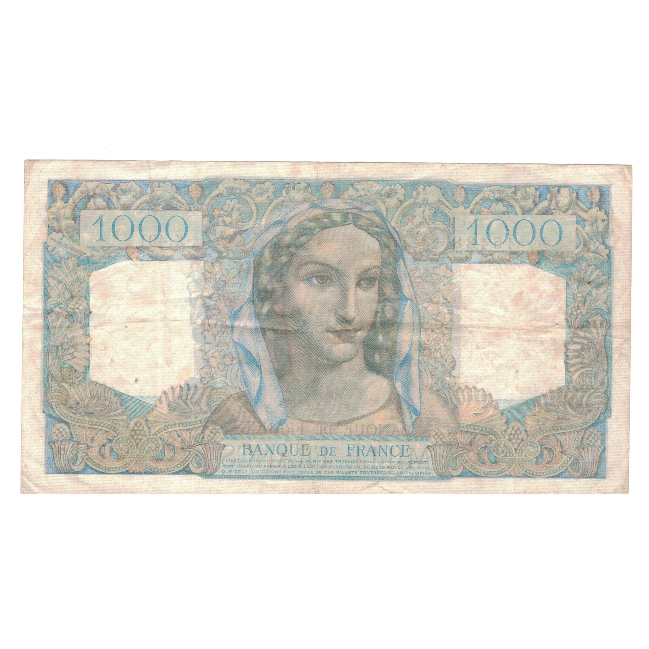 Frankrijk, 1000 Francs, Minerve et Hercule, 1948, X.431, TTB, Fayette:41.21
