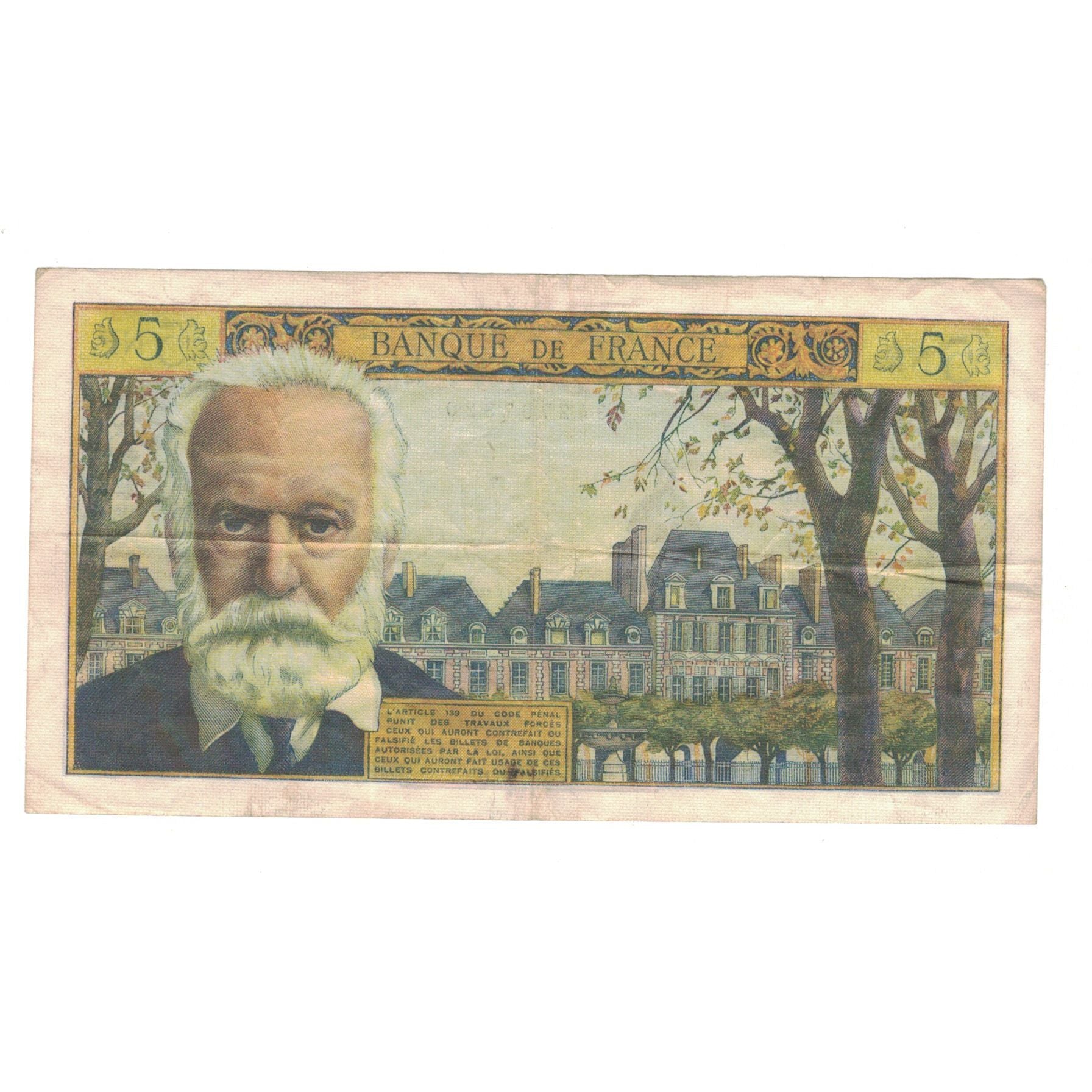 Frankreich, 5 Nouveaux Francs, Victor Hugo, 1965, C.138, SS, Fayette:56.17