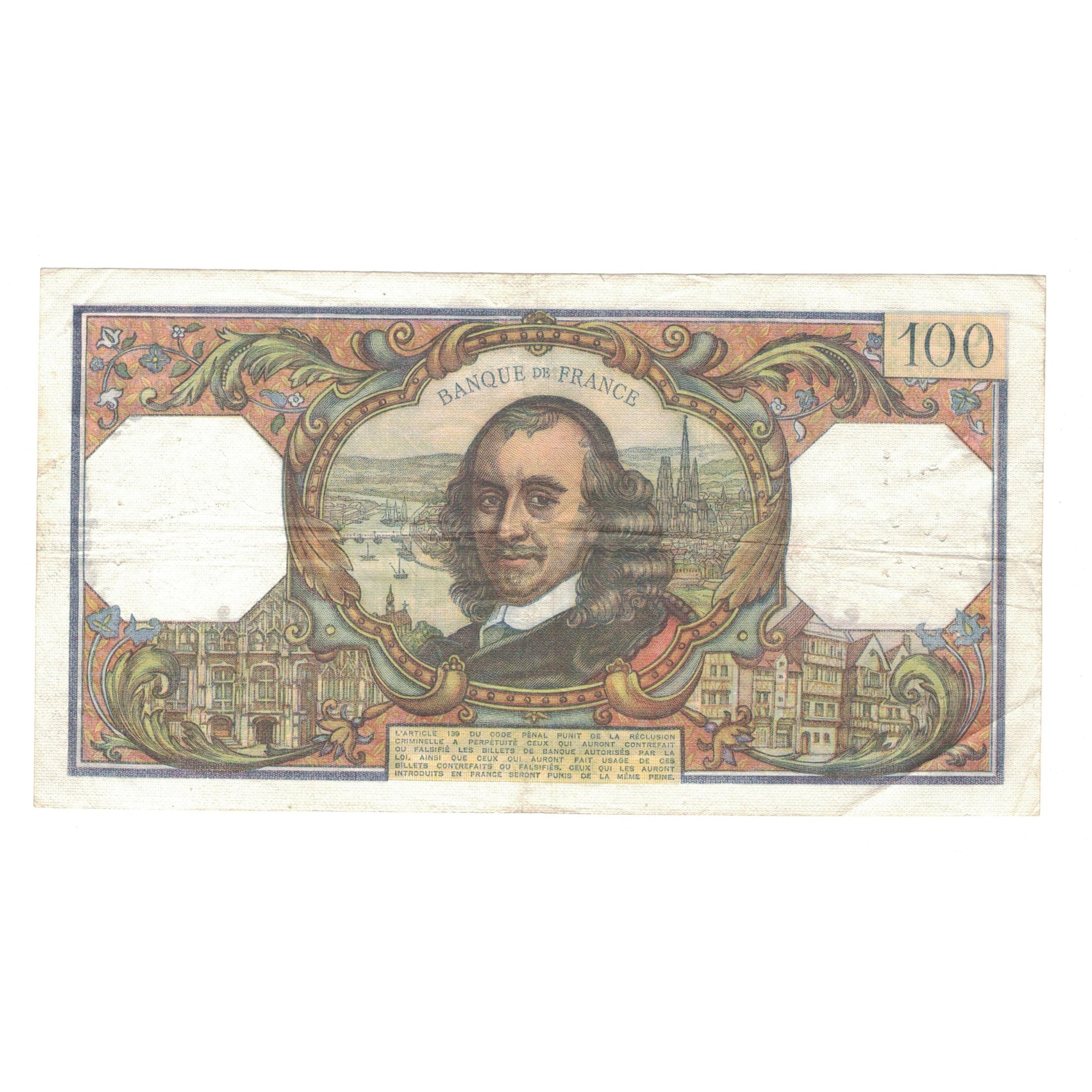 Francia, 100 Francs, Corneille, 1975, J.902, MB+, Fayette:65.50, KM:149e