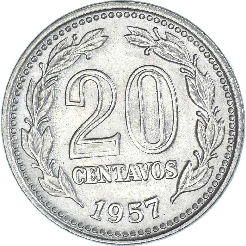 Munten, Argentinië, 20 Centavos, 1957