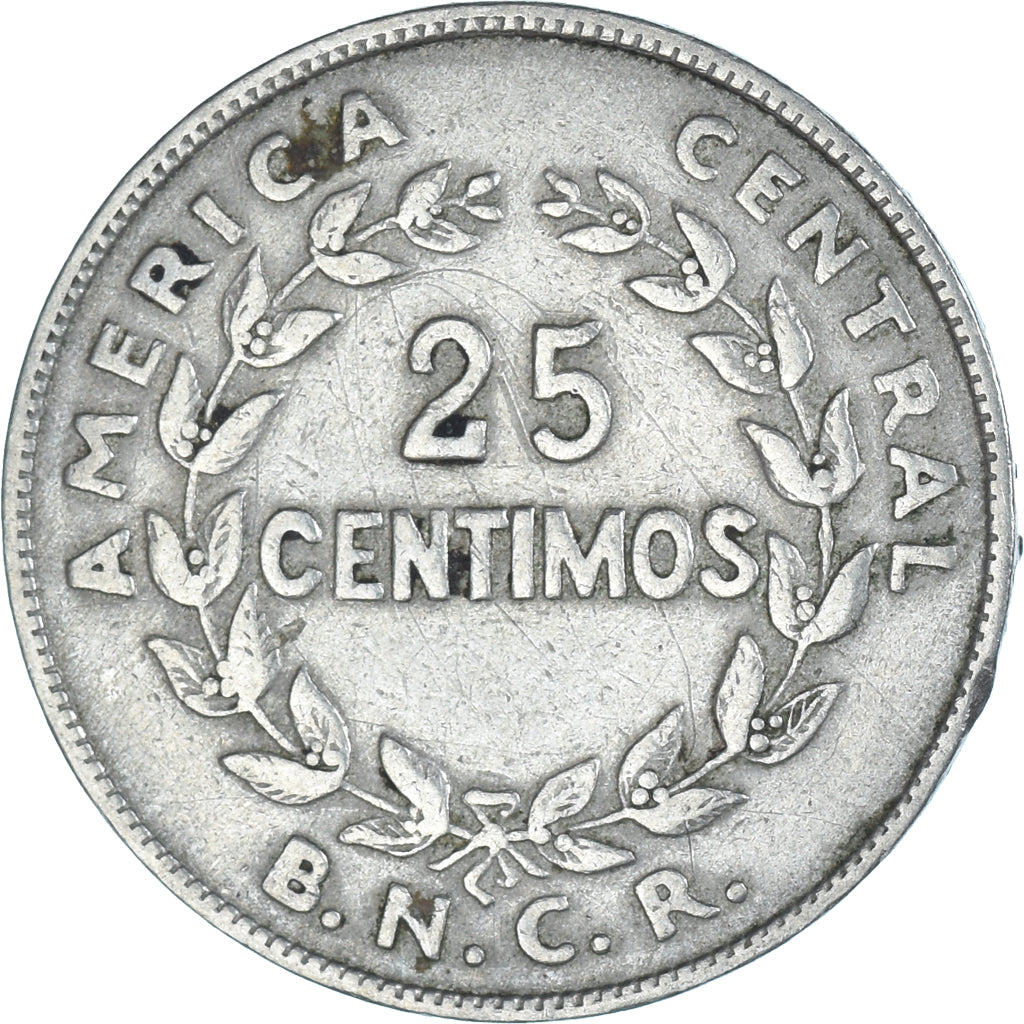 Coin, Costa Rica, 25 Centimos, 1937