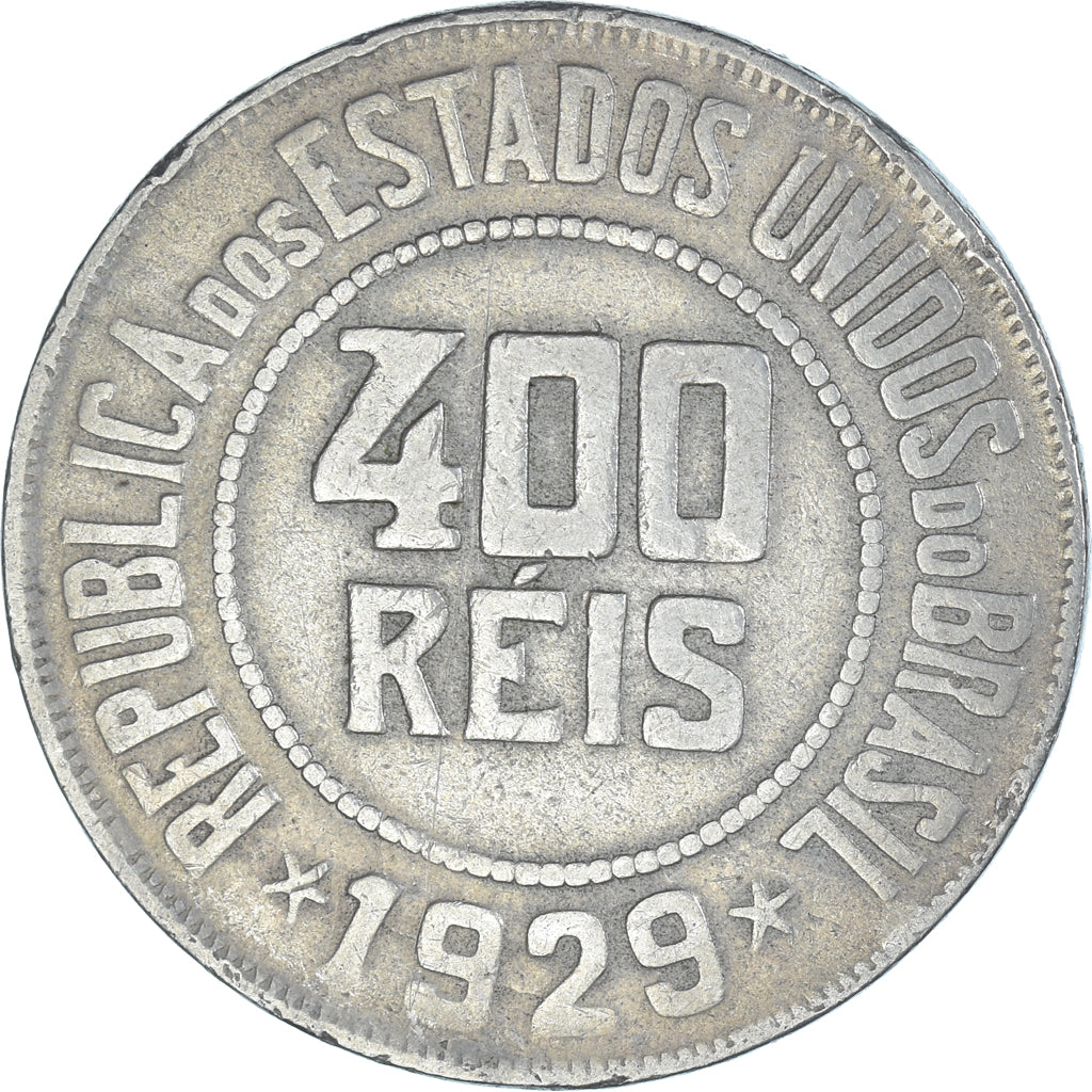 Coin, Brazil, 400 Reis, 1929