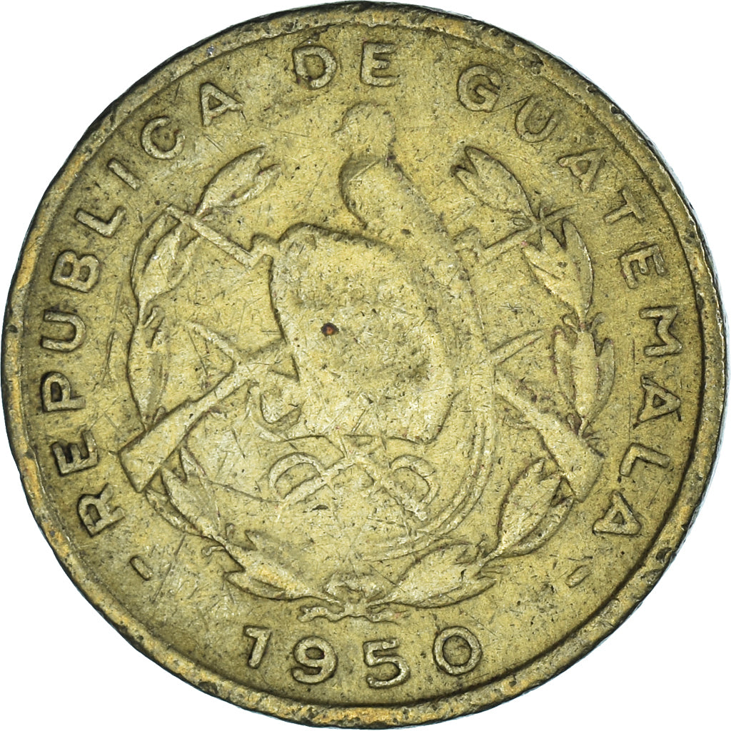 Monnaie, Guatemala, Centavo, Un, 1950