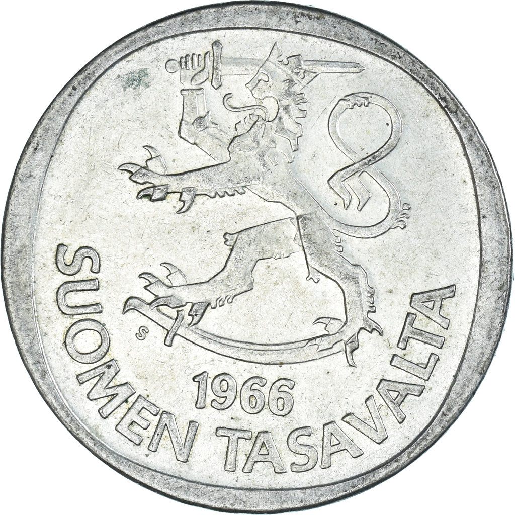 Moeda, Finlândia, Markka, 1966