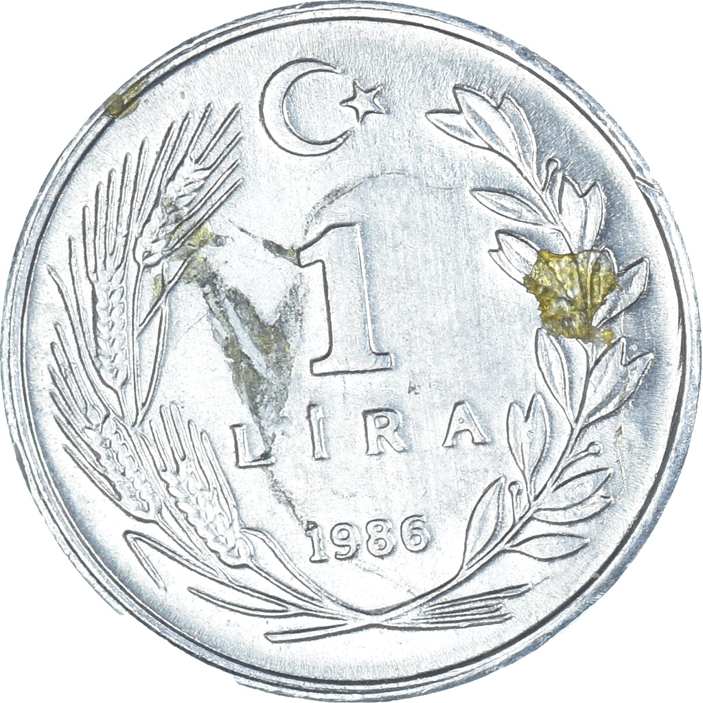 Moeda, Turquia, Lira, 1986