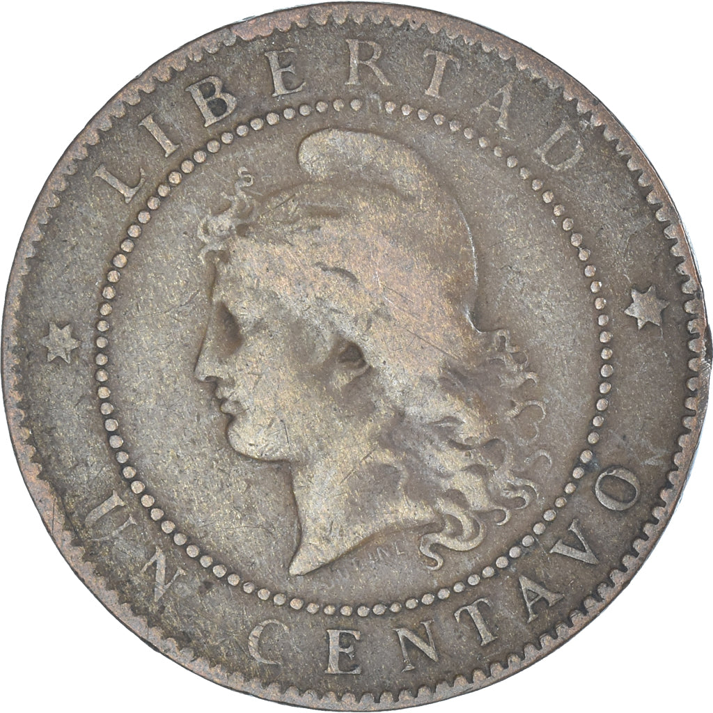 Moeda, Argentina, Centavo, 1884