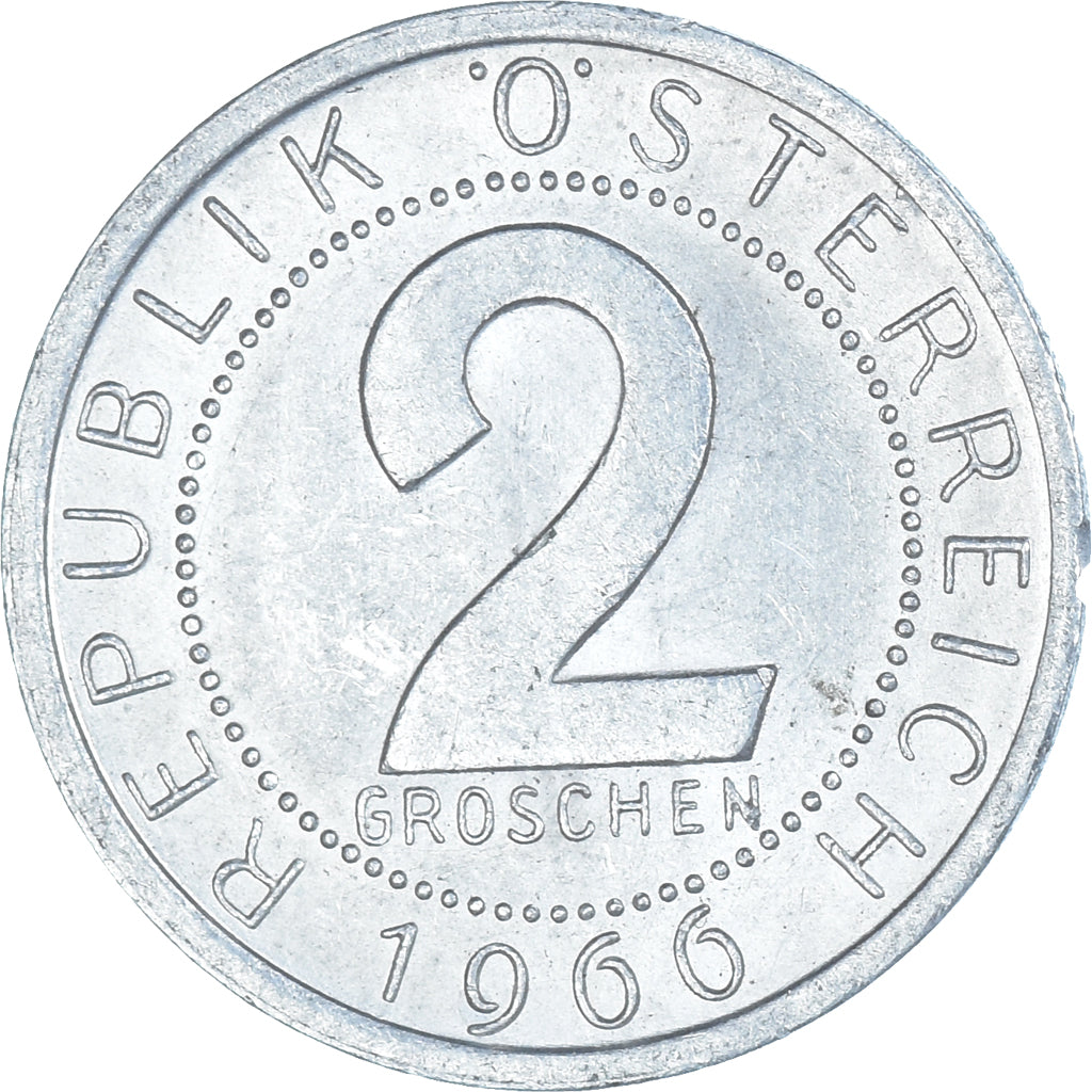 Moneta, Austria, 2 Groschen, 1966