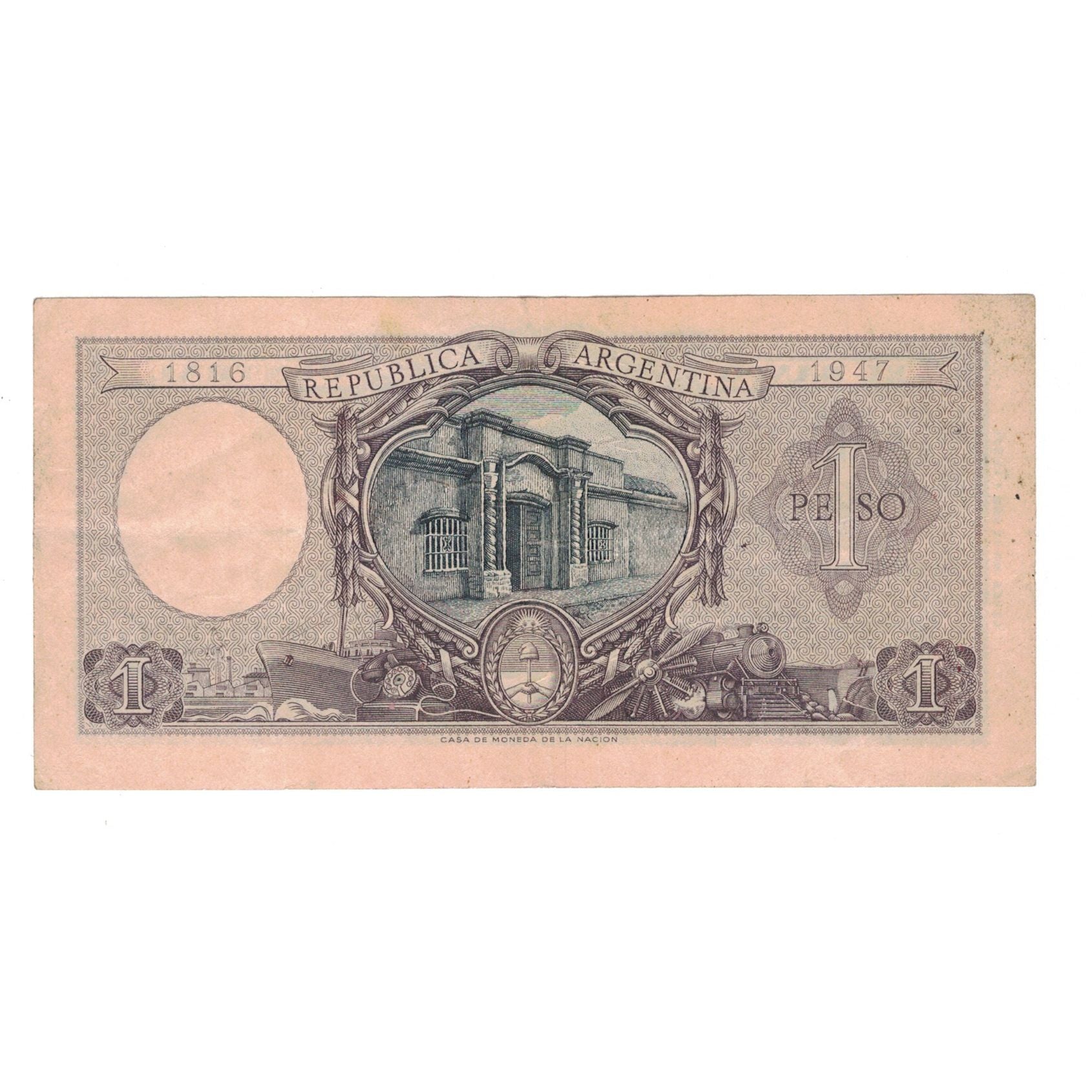 Banknote, Argentina, 1 Peso, KM:260b, VF(30-35)