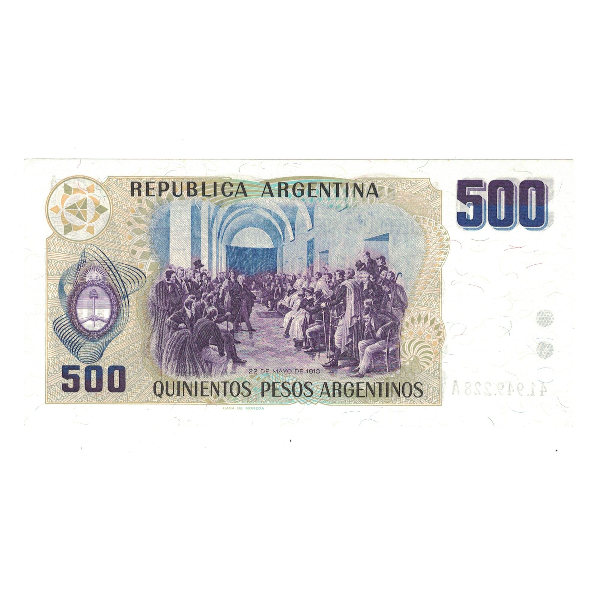 Billete, 500 Pesos Argentinos, Argentina, KM:316a, UNC