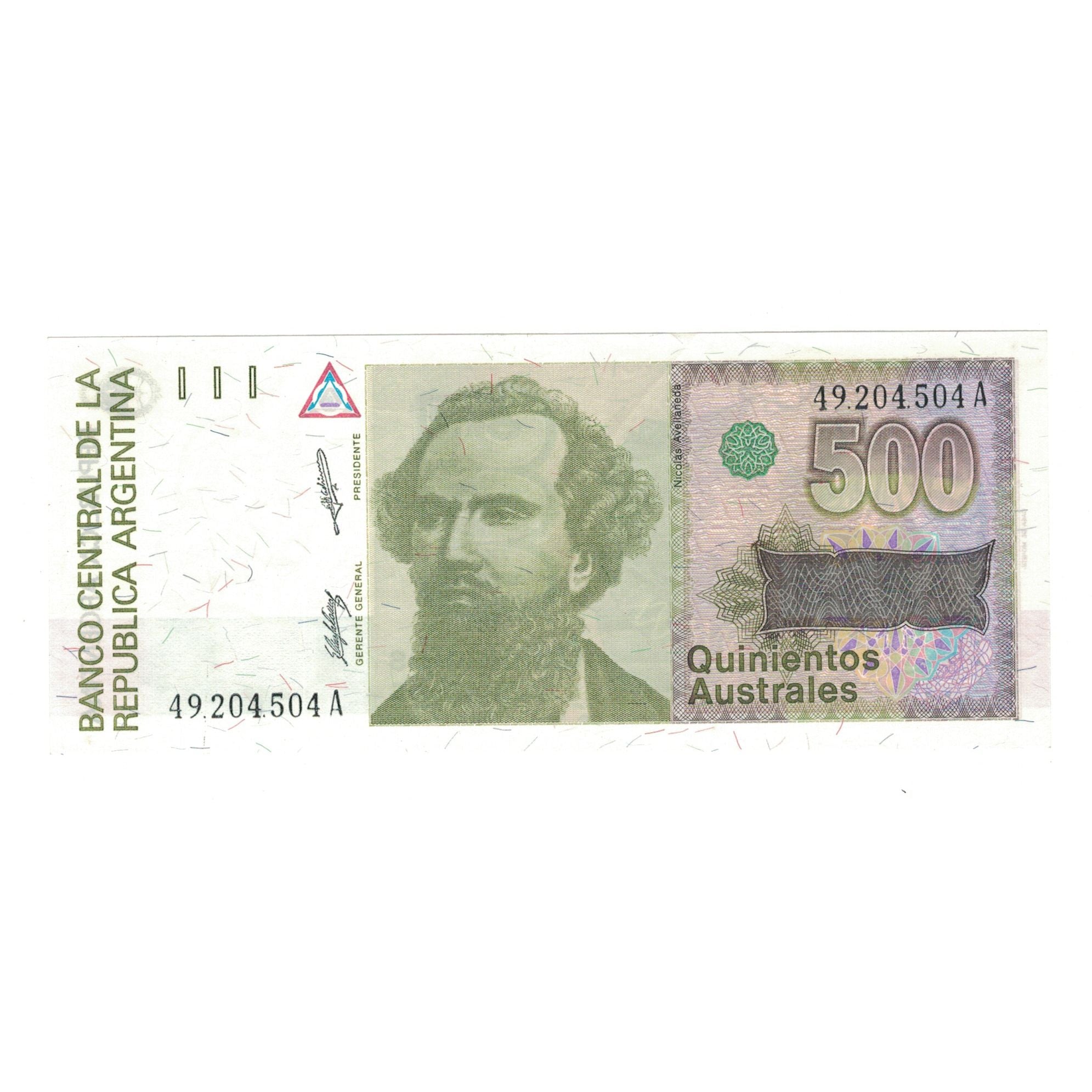 Billete, 500 Australes, Argentina, KM:328b, SC