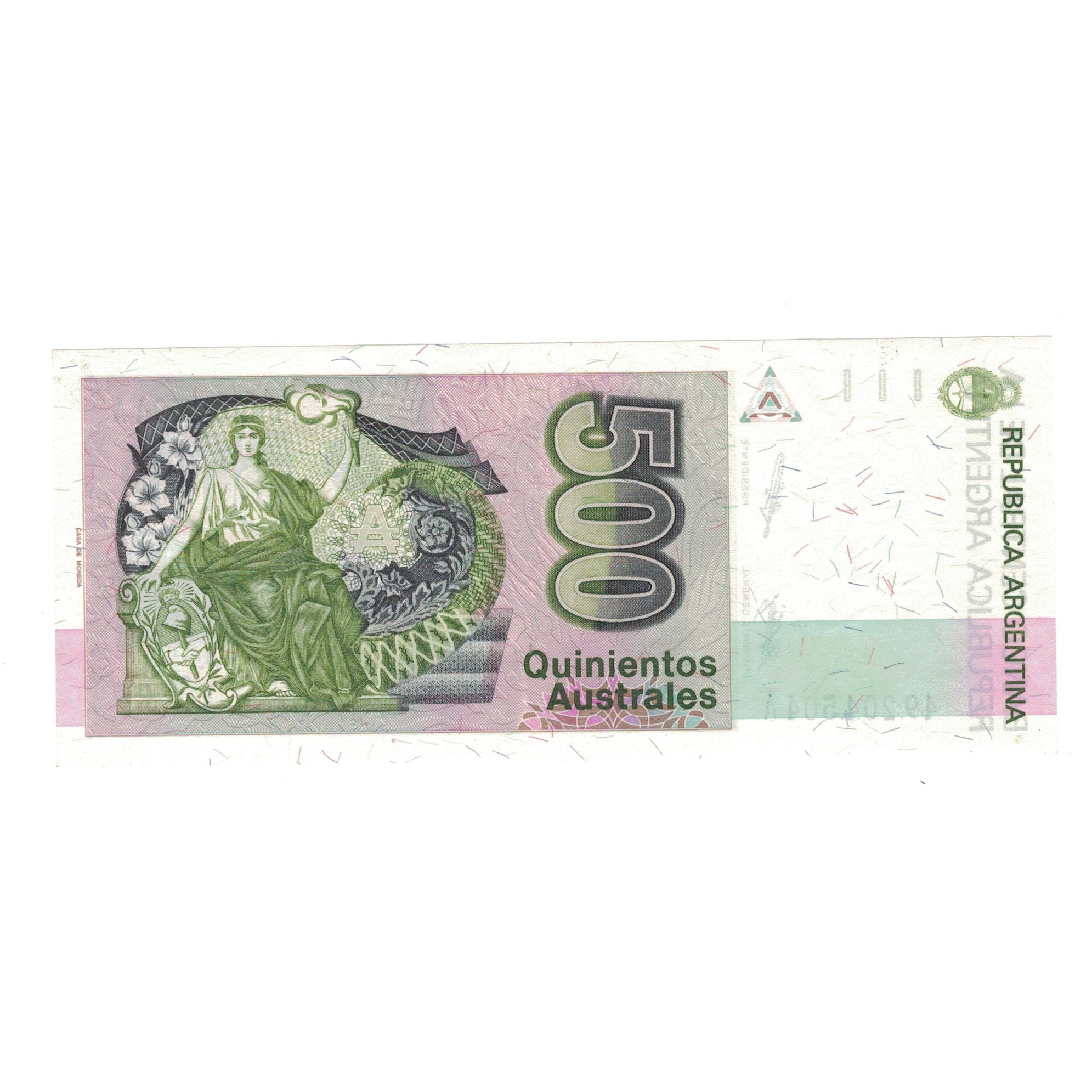 Billete, 500 Australes, Argentina, KM:328b, SC