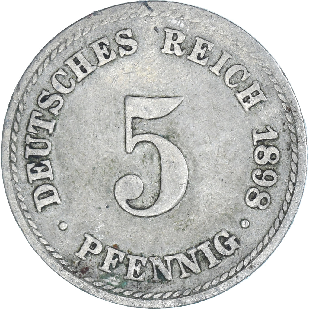 Munten, DUITSLAND - KEIZERRIJK, 5 Pfennig, 1898