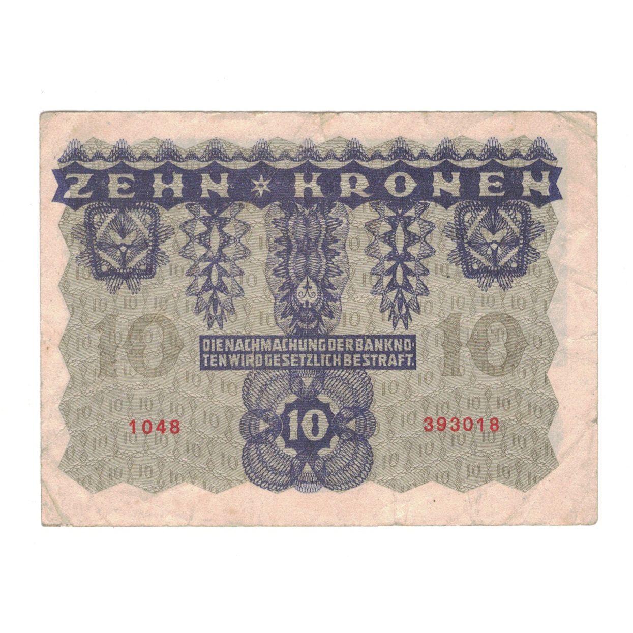 Billete, 10 Kronen, 1922, Austria, 1922-01-02, KM:75, BC