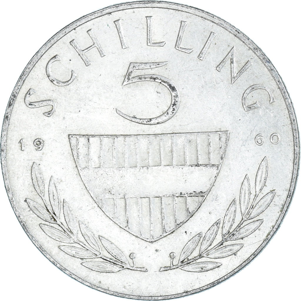 Moneda, Austria, 5 Schilling, 1960