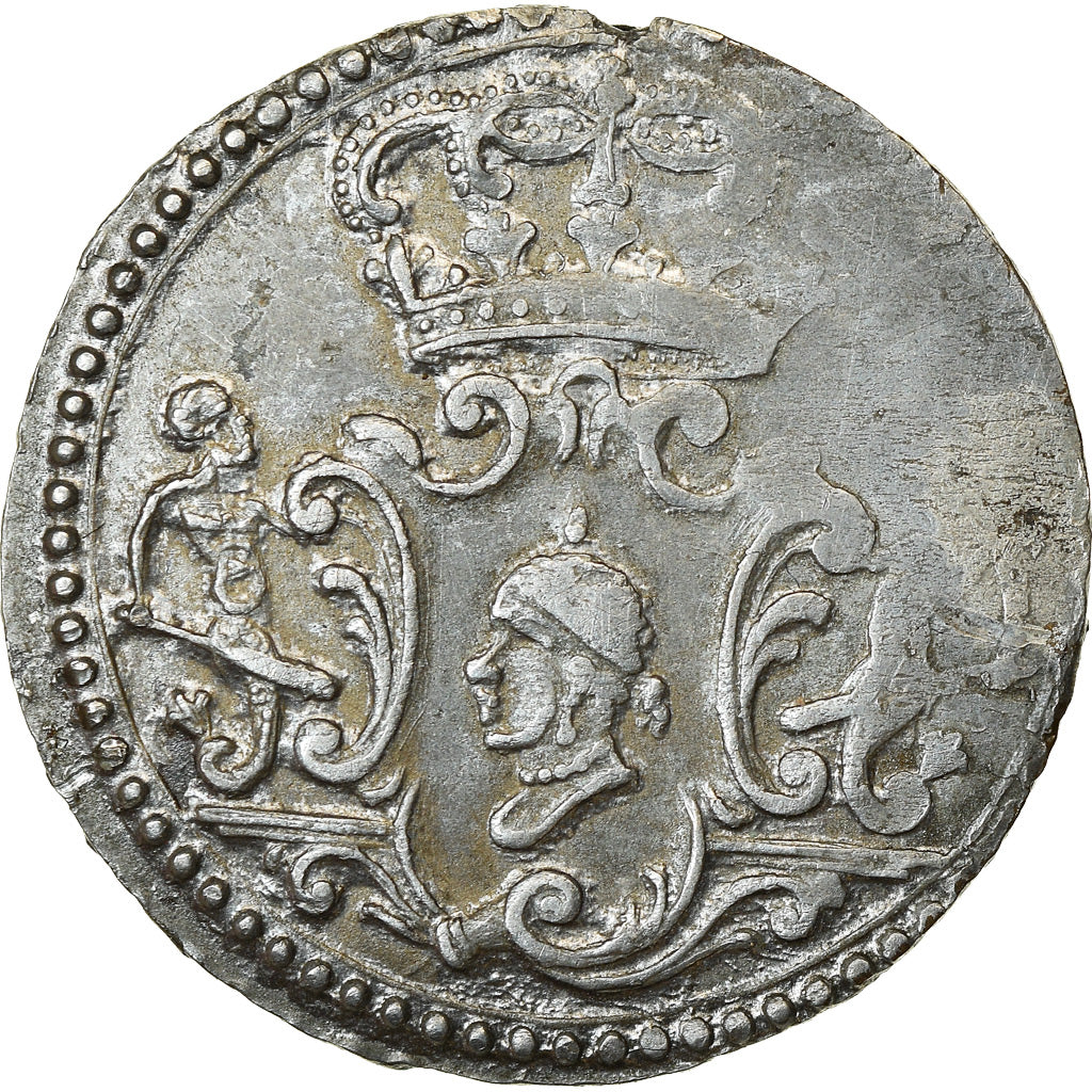 Moeda, ESTADOS ITALIANOS, CORSICA, General Pasquale Paoli, 2 Soldi, 1766