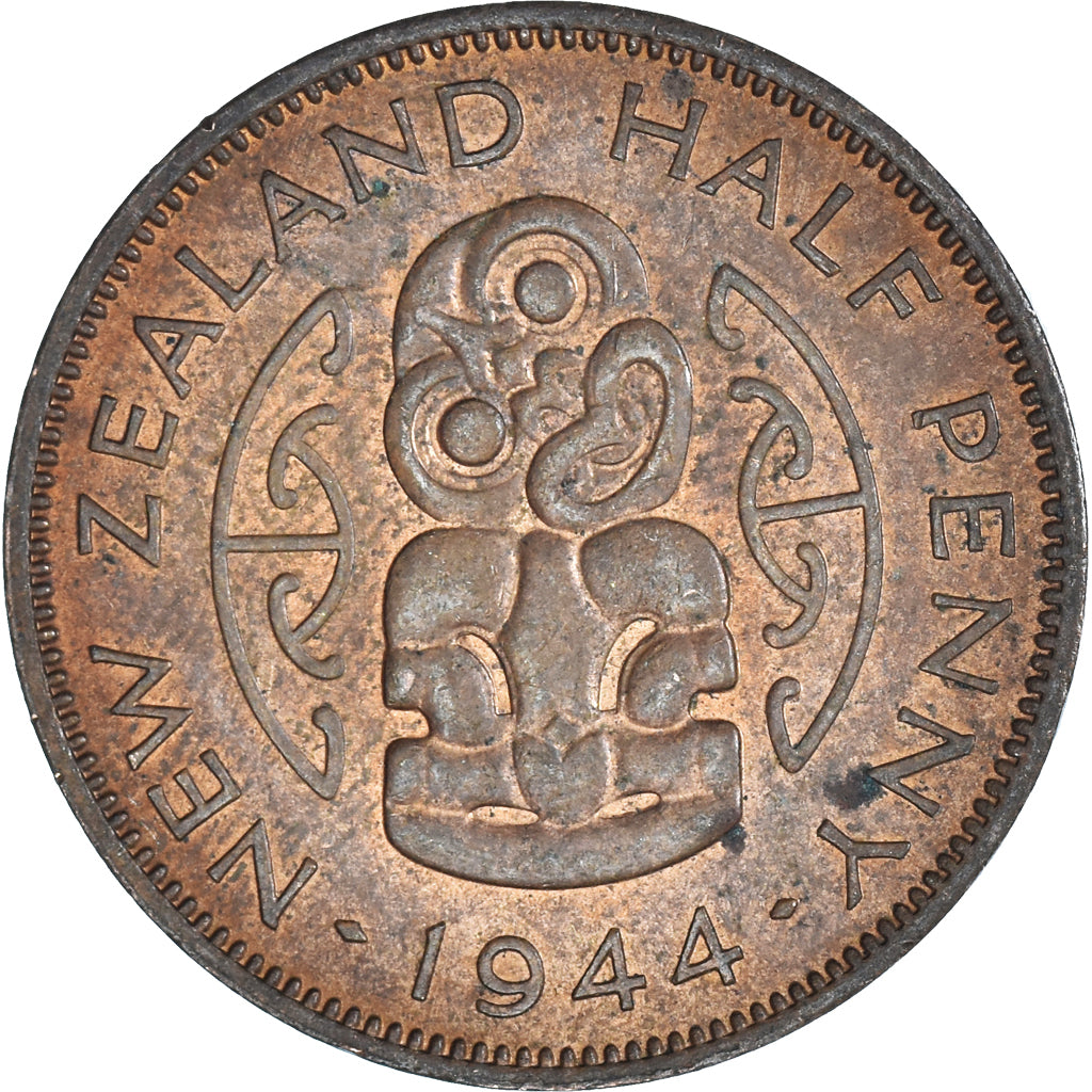 Moneta, Nuova Zelanda, 1/2 Penny, 1944