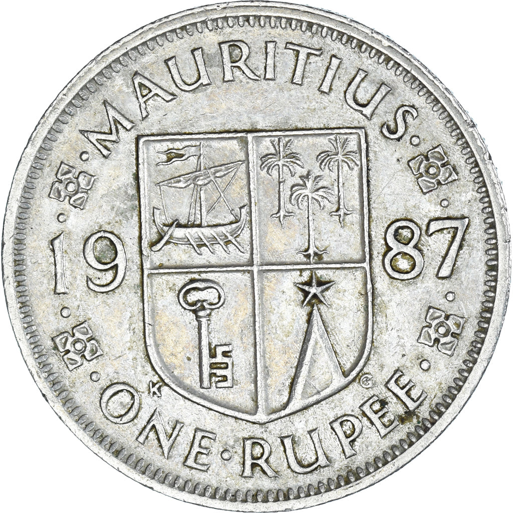 Munten, Mauritius, Rupee, 1987