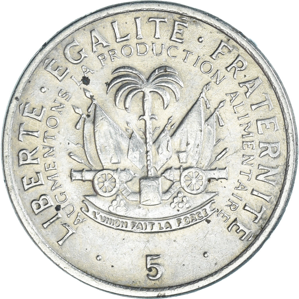 Moneta, Haiti, 5 Centimes, 1975