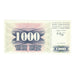 Banknote, Bosnia - Herzegovina, 1000 Dinara, 1992, 1992-07-01, KM:15a, UNC(63)