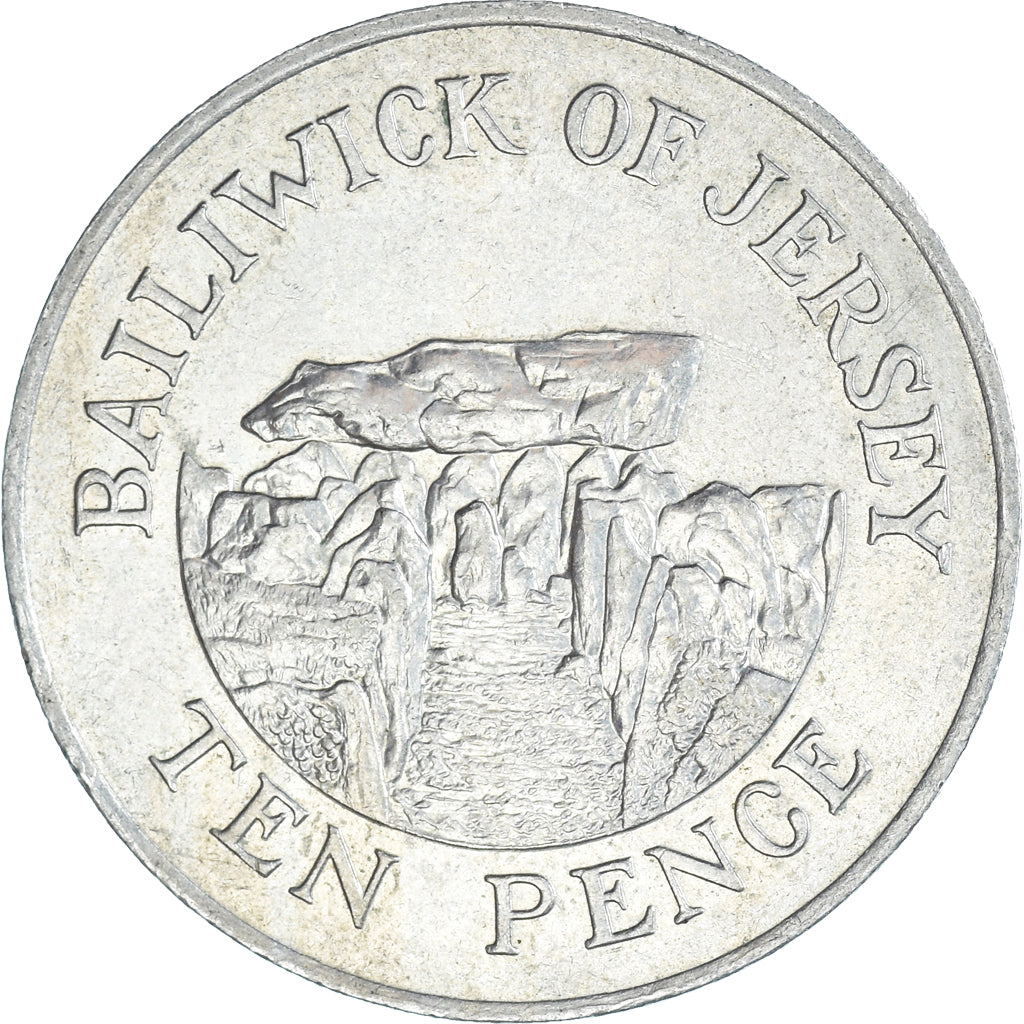 Monnaie, Jersey, 10 Pence, 1987