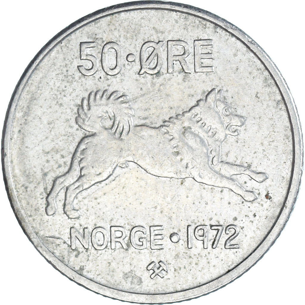 Moeda, Noruega, 50 Öre, 1972