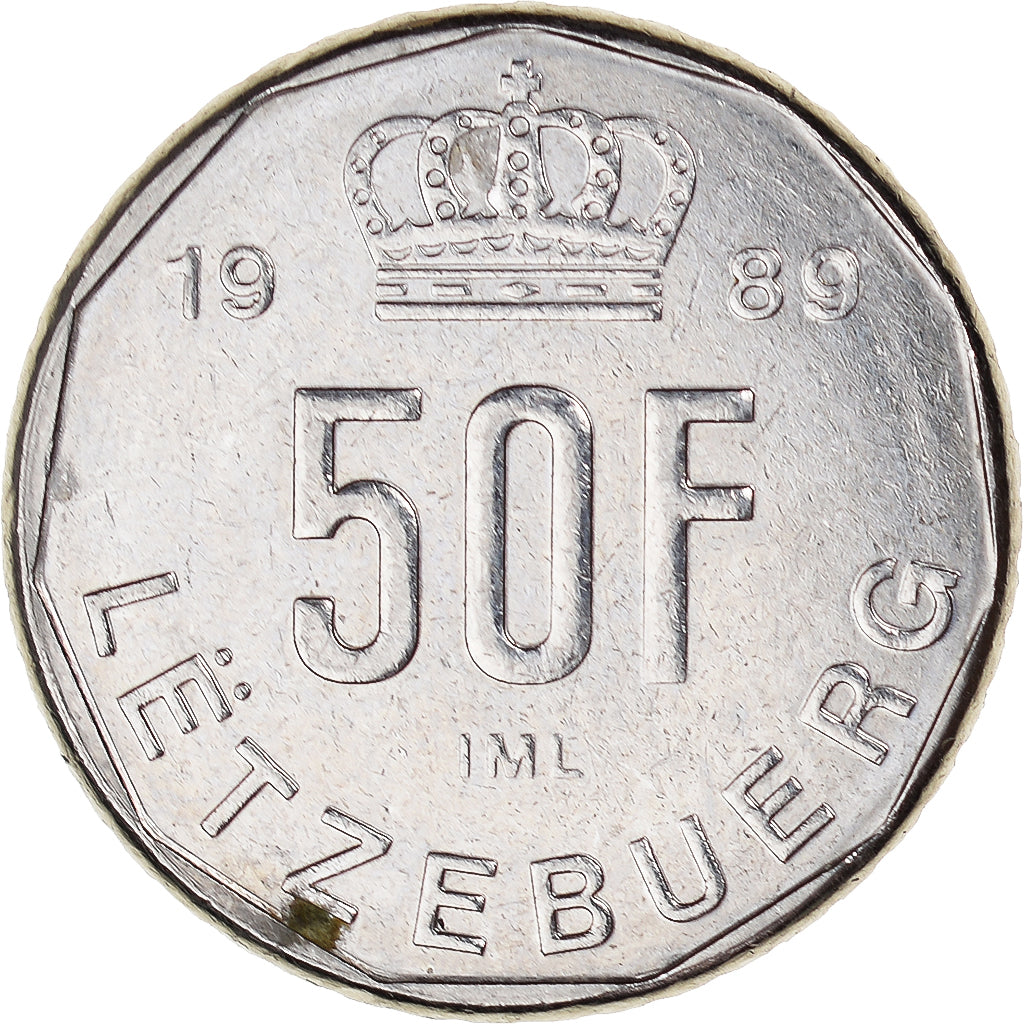Munten, Luxemburg, 50 Francs, 1989