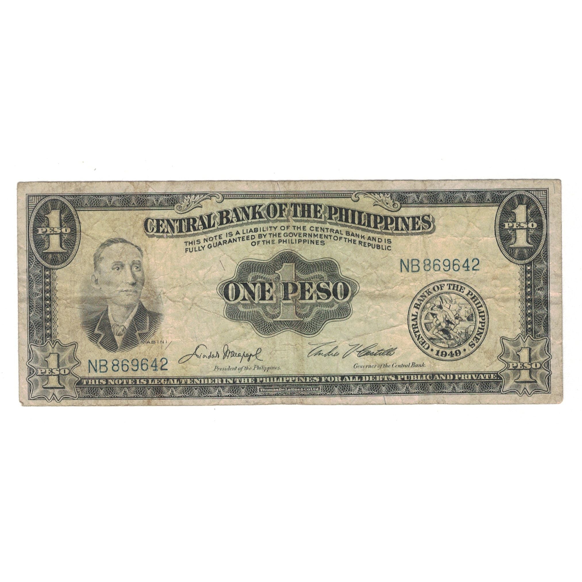 Billet, Philippines, 1 Peso, KM:133f, TB