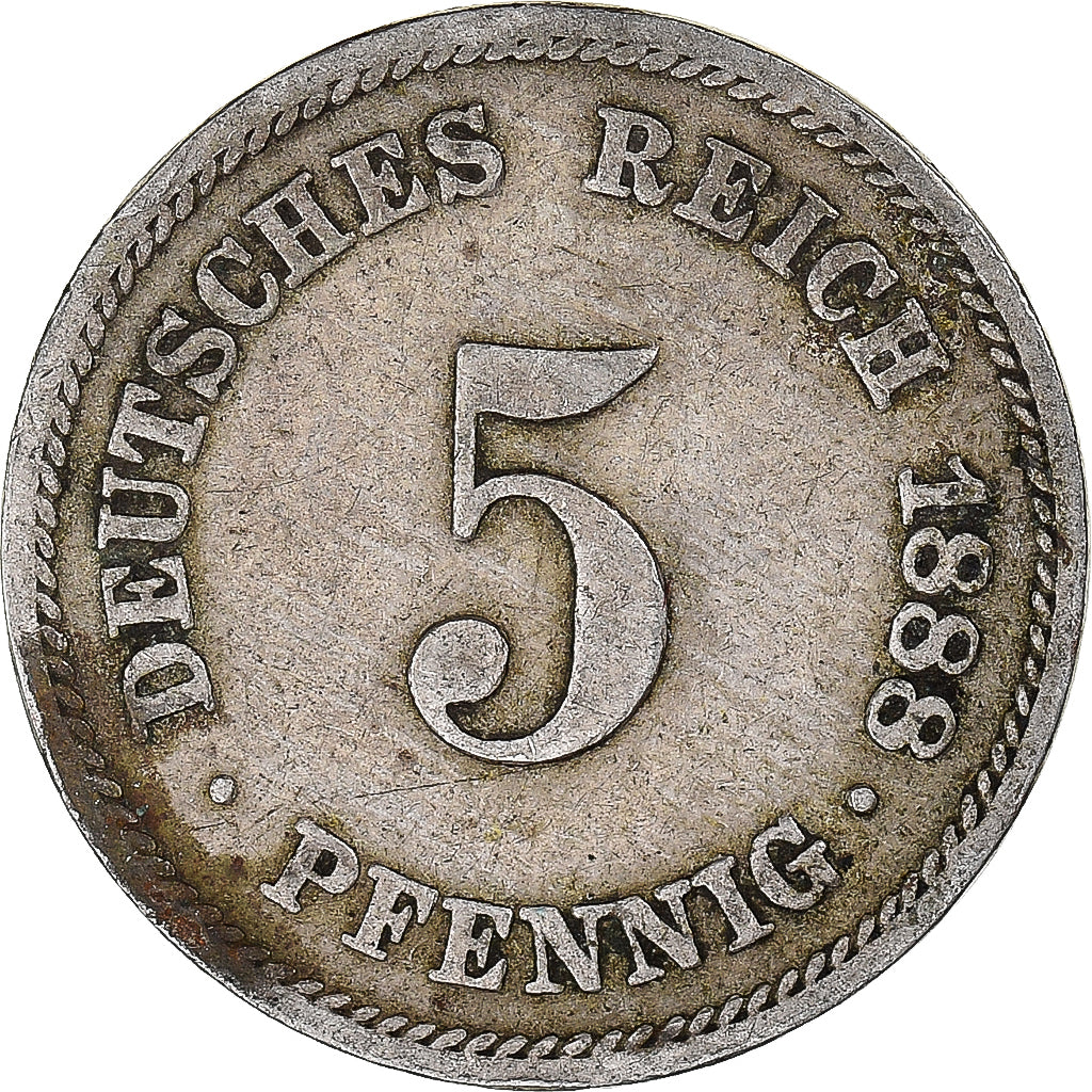 Coin, GERMANY - EMPIRE, 5 Pfennig, 1888
