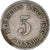 Monnaie, Empire allemand, 5 Pfennig, 1888