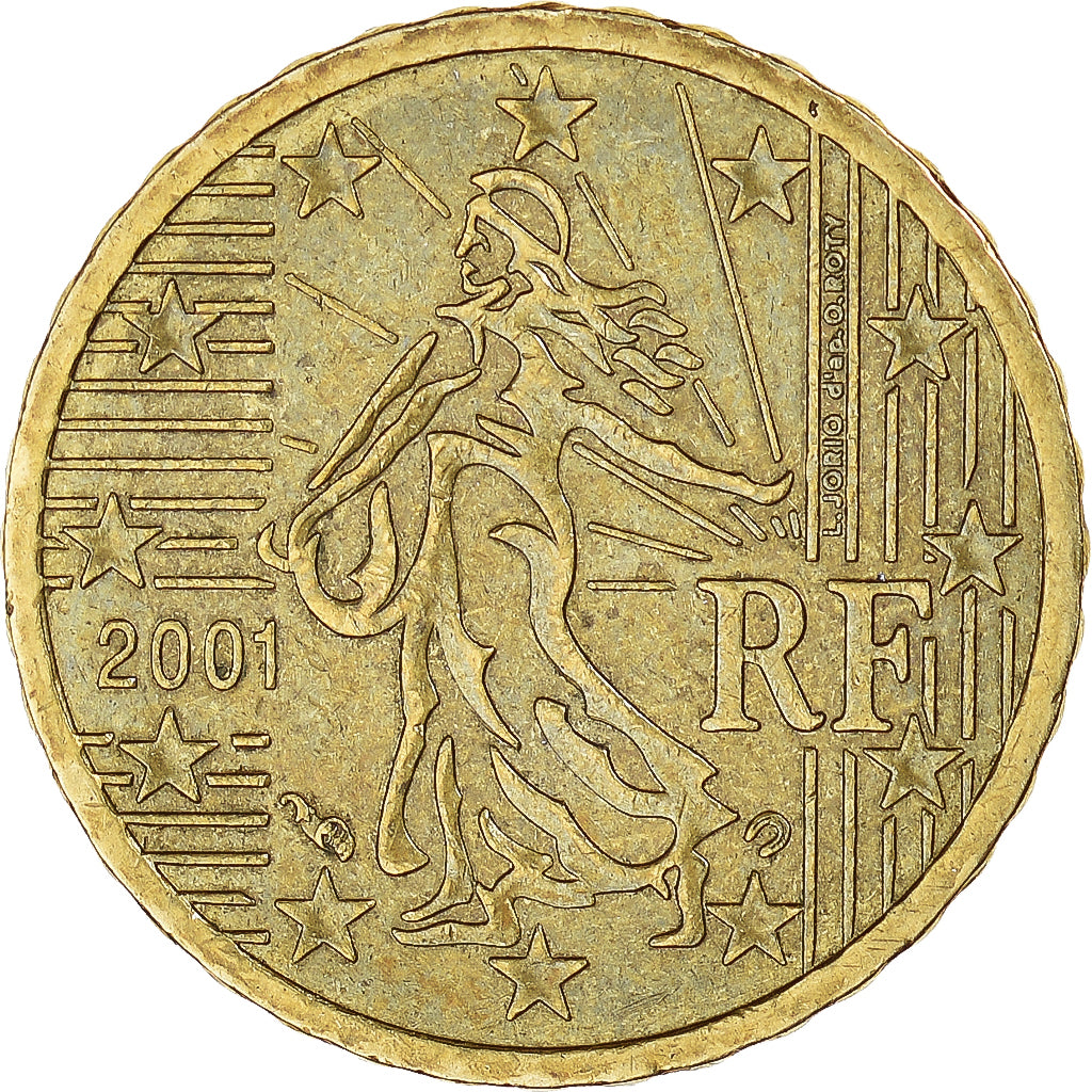 Moneda, Francia, 10 Euro Cent, 2001
