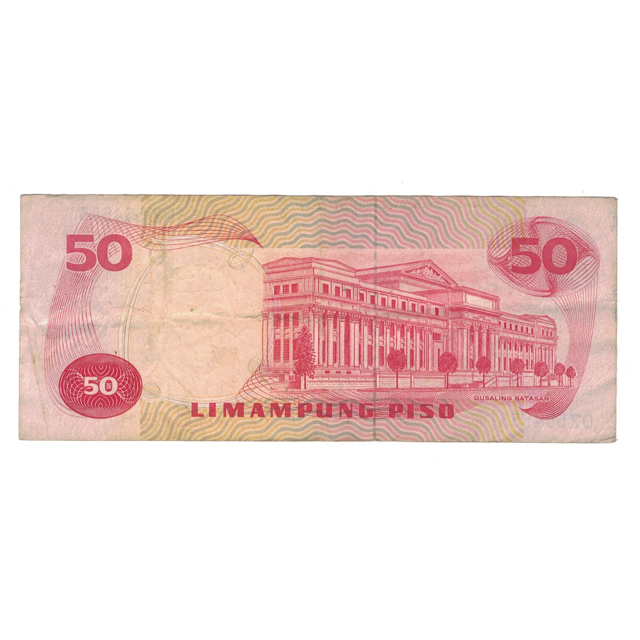 Banknot, Filipiny, 50 Piso, KM:163a, VF(30-35)
