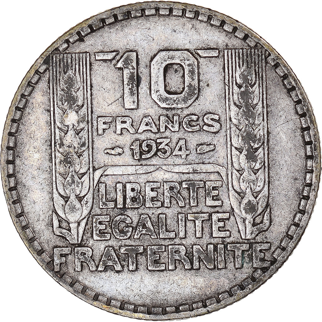 Munten, Frankrijk, 10 Francs, 1934