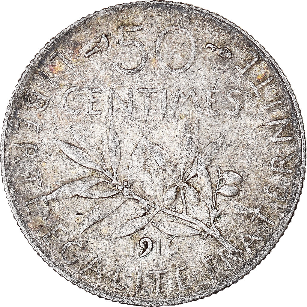 Münze, Frankreich, 50 Centimes, 1916